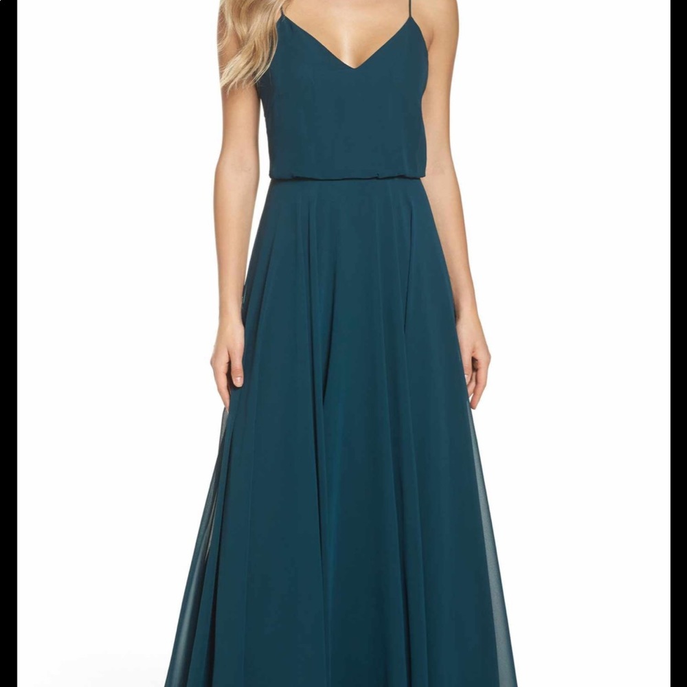 Jenny Yoo Inesse Bridesmaid Dress Caspian Sea